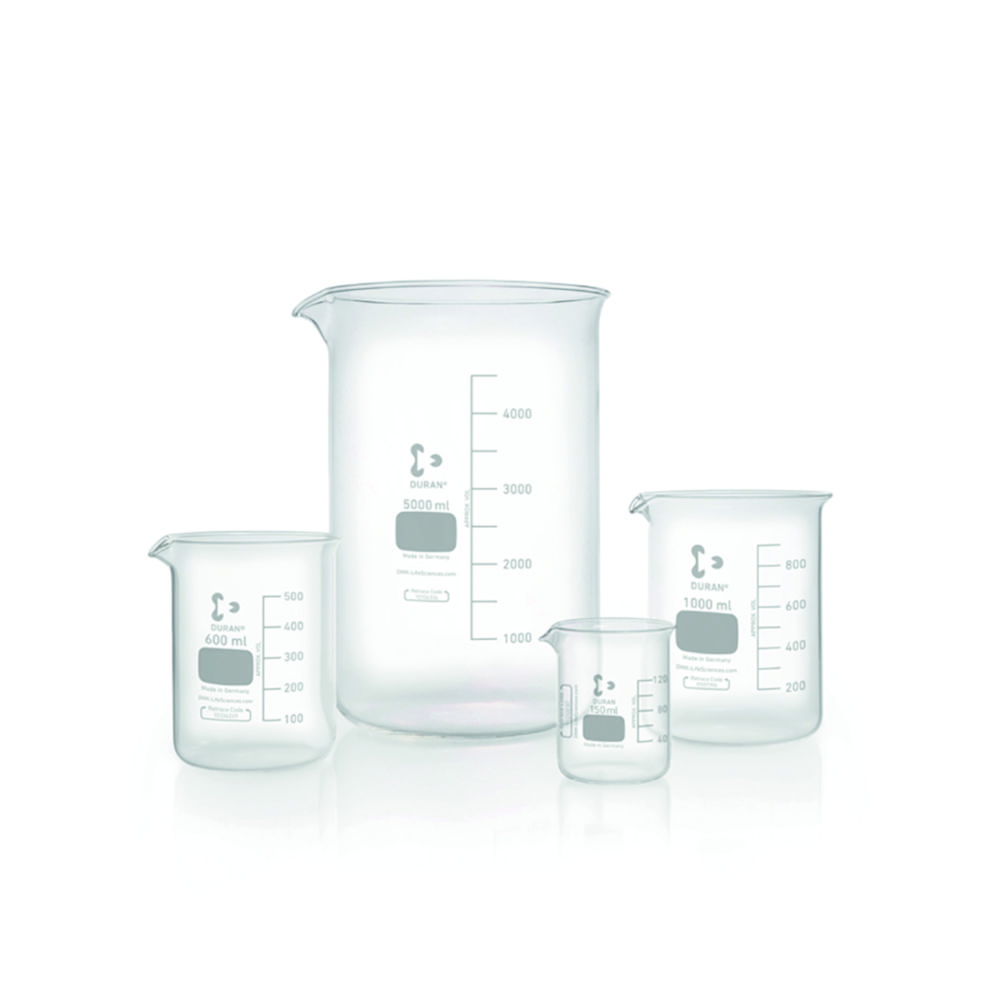 Beakers glass, DURAN<sup>®</sup>, low form