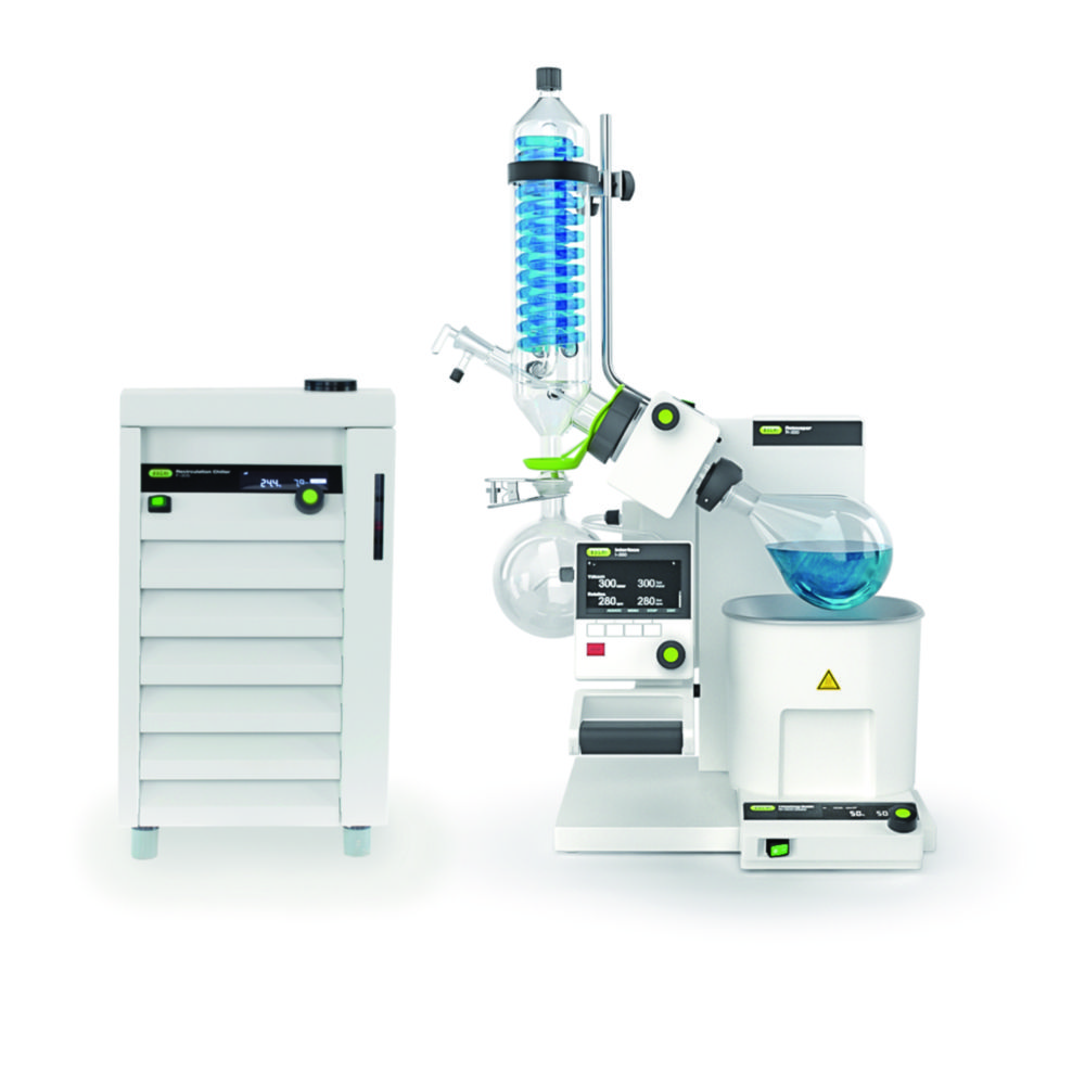 Systém <sup>Rotavapor®</sup> R-300 s rozhraním I-300 a recirkulačným chladiacim zariadením F-305