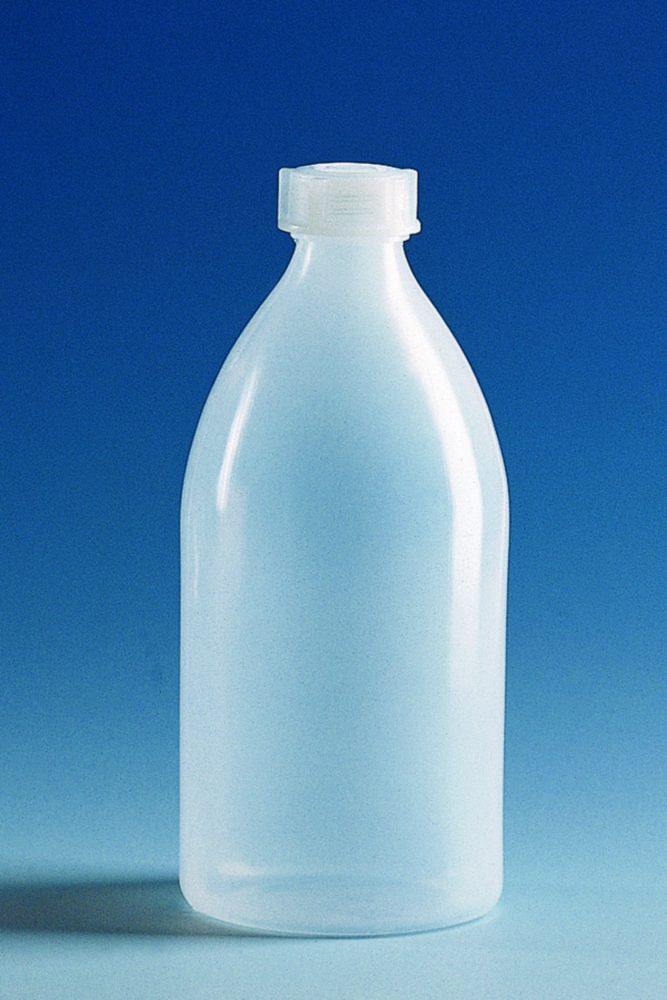 Narrow mouth bottles, with screw cap, LDPE