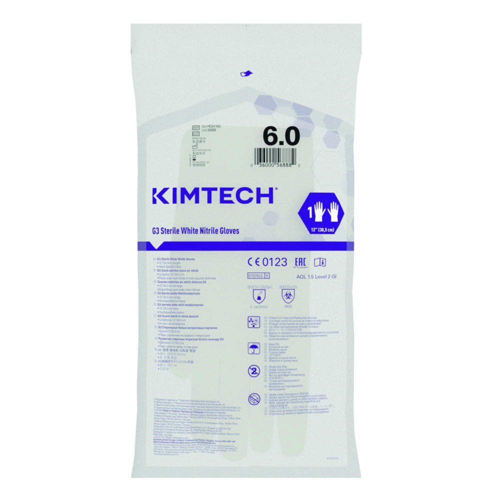 Rukavice do čistých priestorov, Kimtech™ G3, nitril, sterilné