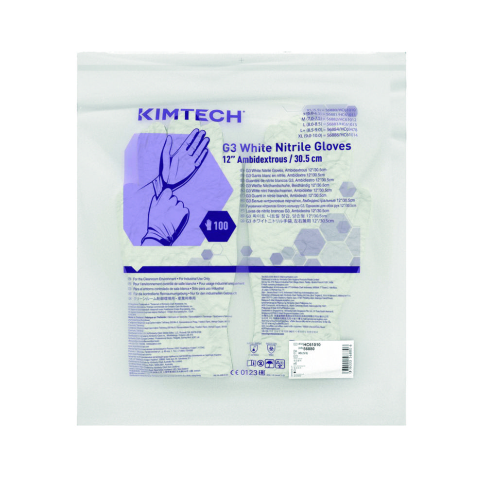 Rukavice do čistých priestorov, Kimtech™ G3, nitril