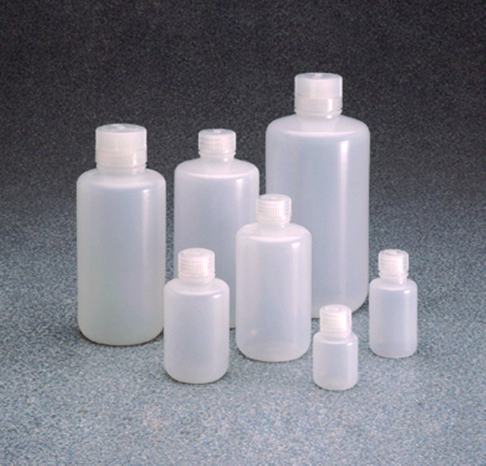 Fľaše s úzkym hrdlom Nalgene™, s uzáverom, LDPE
