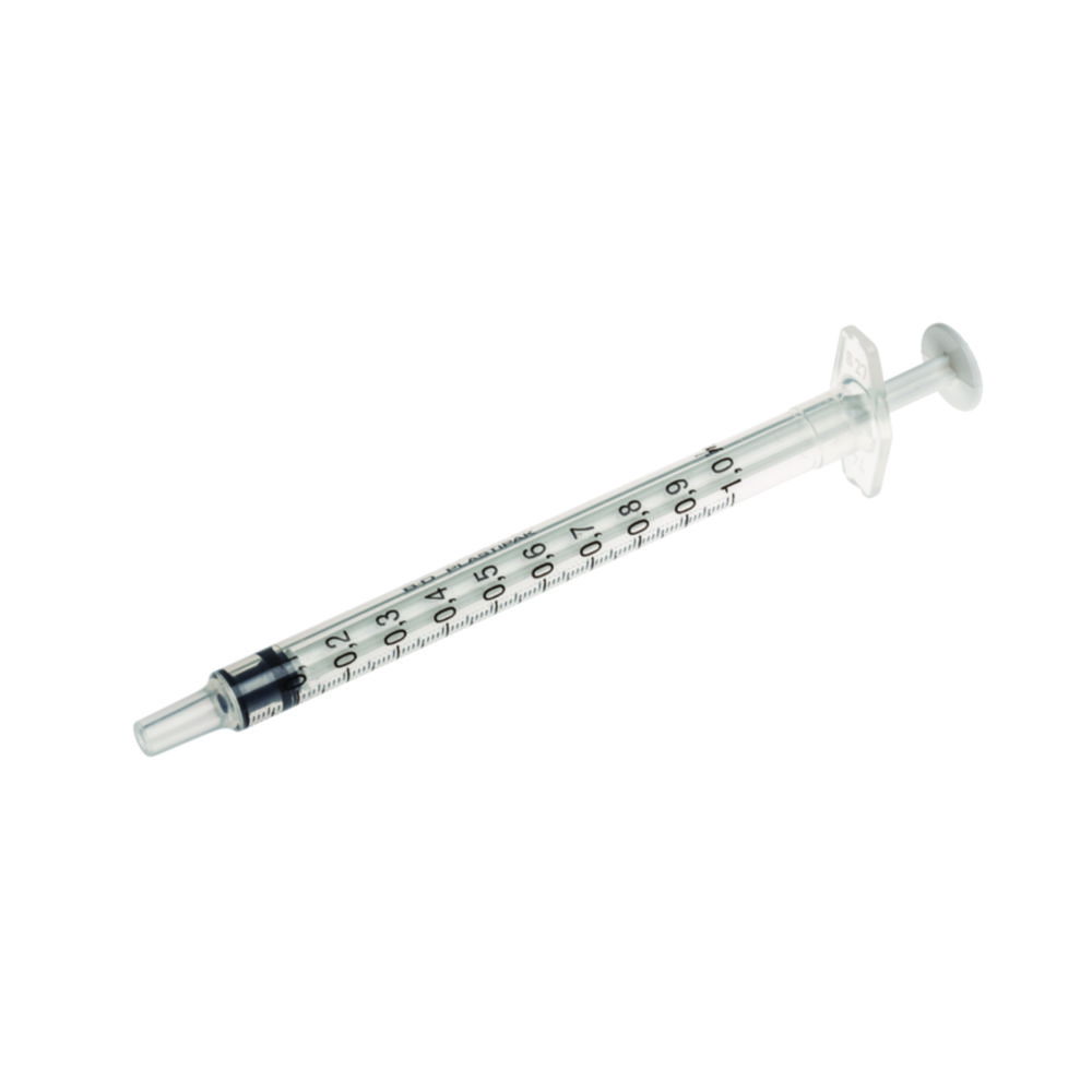 Jednorazové striekačky, 3-dielne, PP, sterilné, 1 ml
