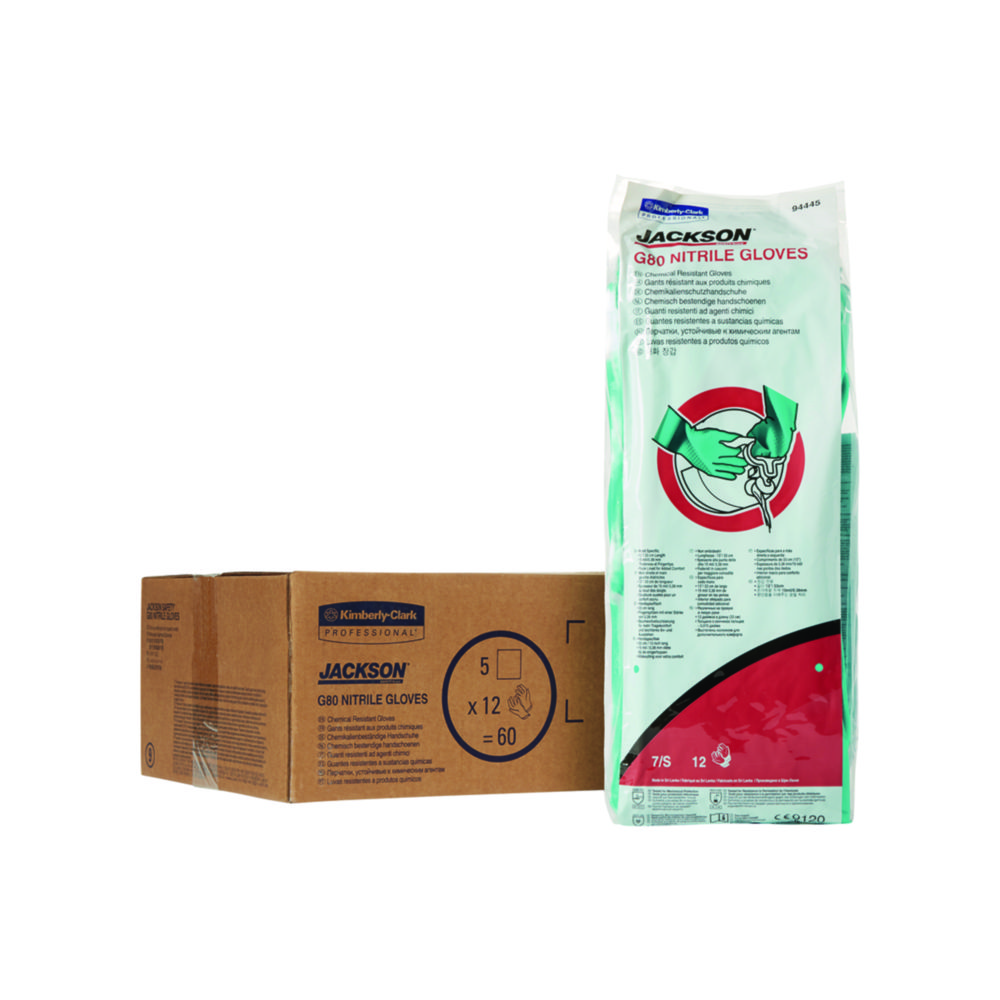 Rukavice na ochranu proti chemikáliám <sup>KleenGuard®</sup> G80, nitril