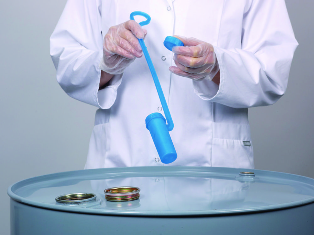 Odberové nádoby DispoDipper <sup>LaboPlast®</sup> / <sup>SteriPlast®</sup>, PP, modrá transparentná