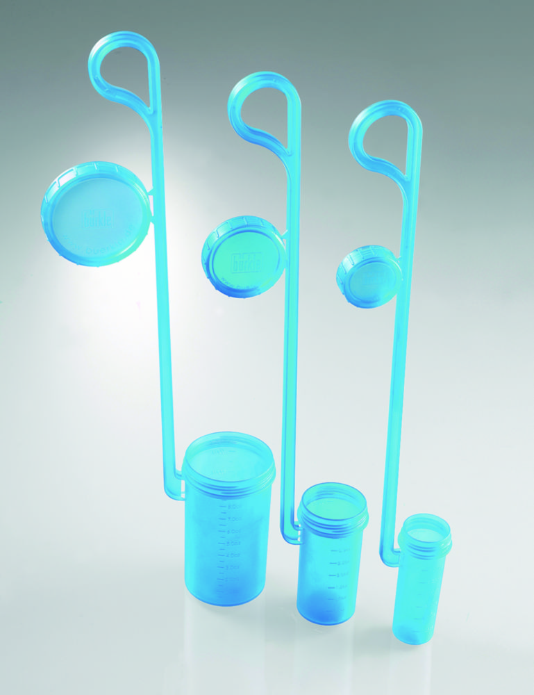 Odberové nádoby DispoDipper <sup>LaboPlast®</sup> / <sup>SteriPlast®</sup>, PP, modrá transparentná