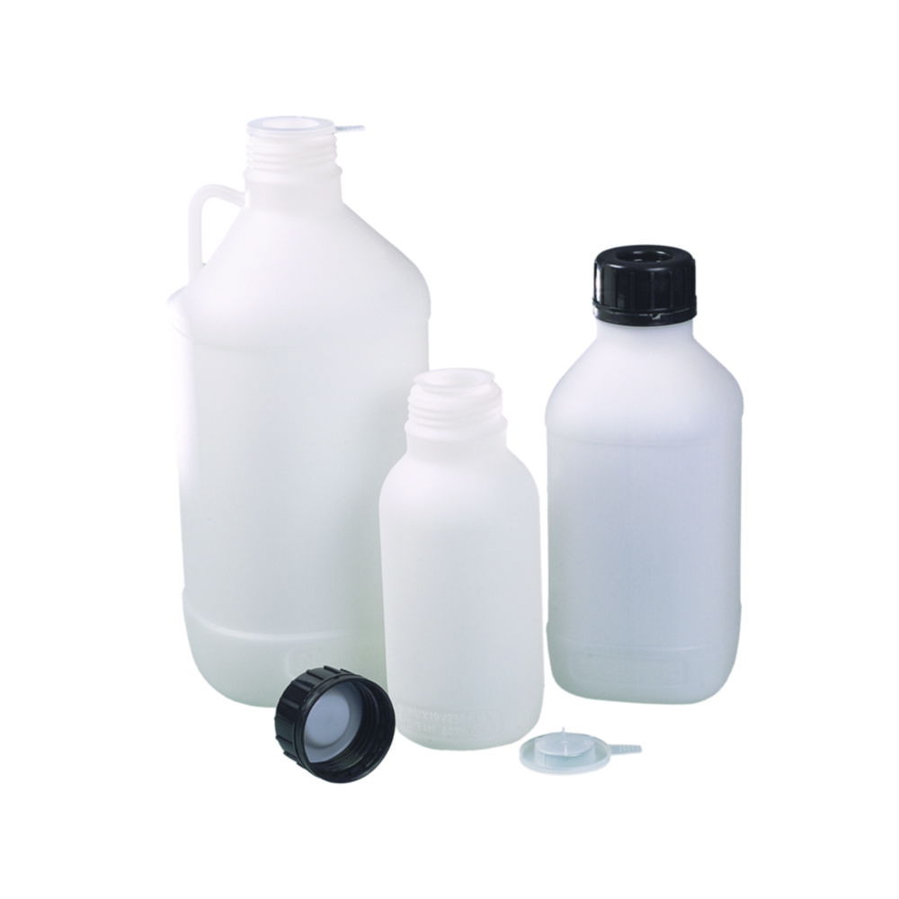 Fľaše so skrutkovacím uzáverom, HDPE, so schválením OSN