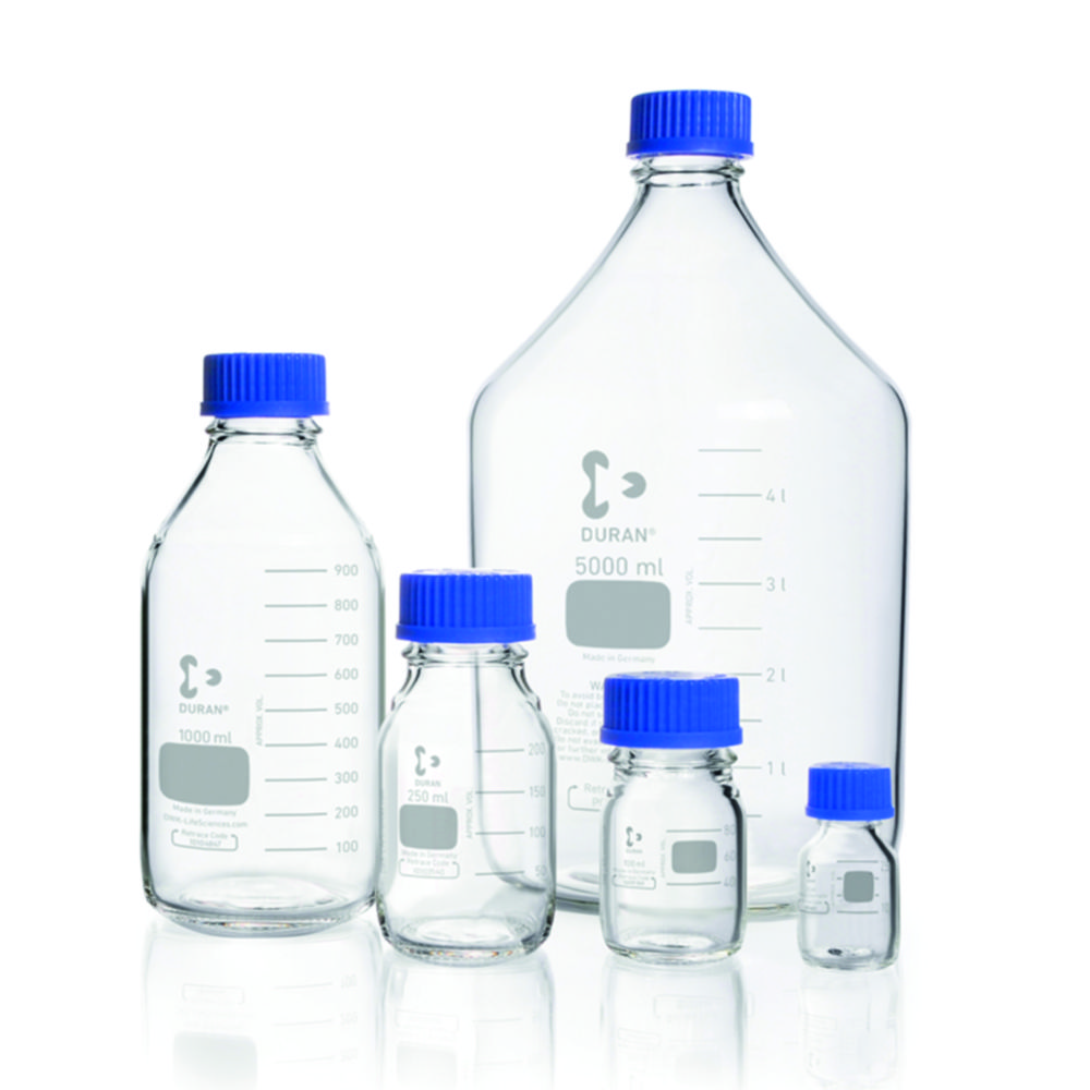 Laboratórne fľaše, <sup>DURAN®</sup>, so skrutkovacím uzáverom