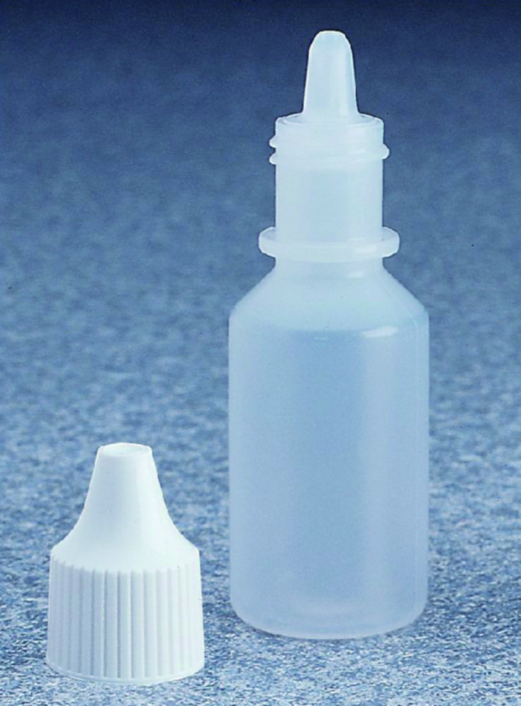 Fľaše s kvapkadlom Nalgene™, LDPE, s bielym uzáverom