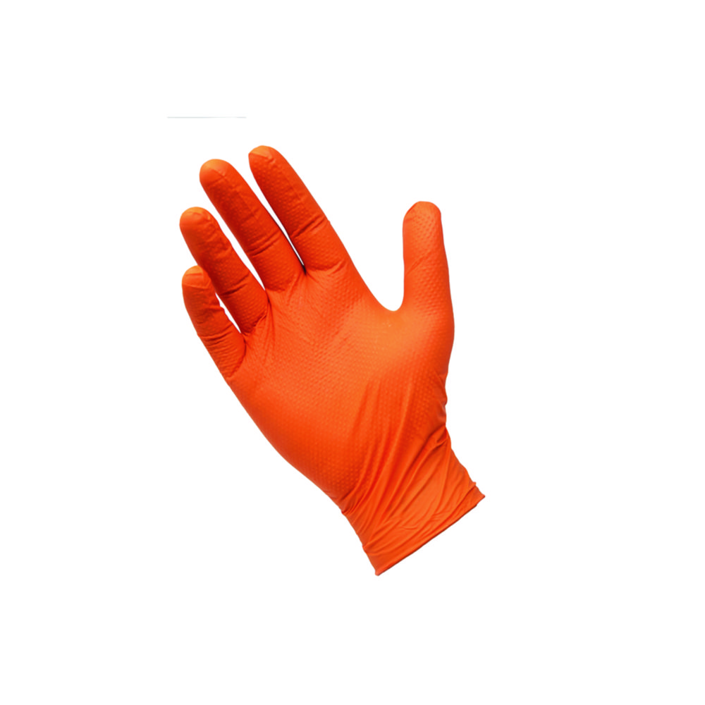 Jednorazové rukavice PRO.TECT oranžové, nitril