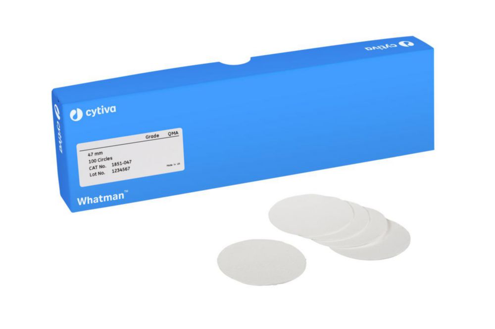 Kremenné filtre z mikrovlákna, trieda QM-A, okrúhle filtre