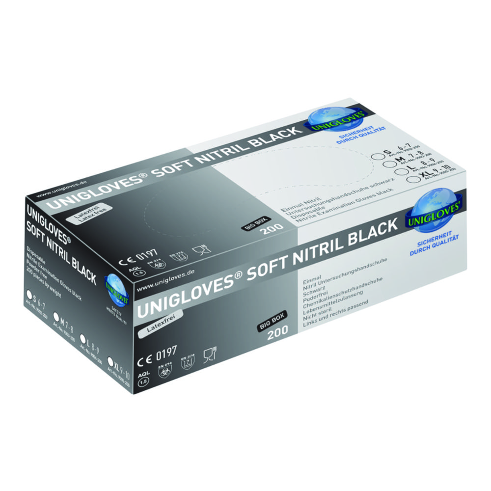 Jednorazové rukavice Soft Nitril black 200, nitril