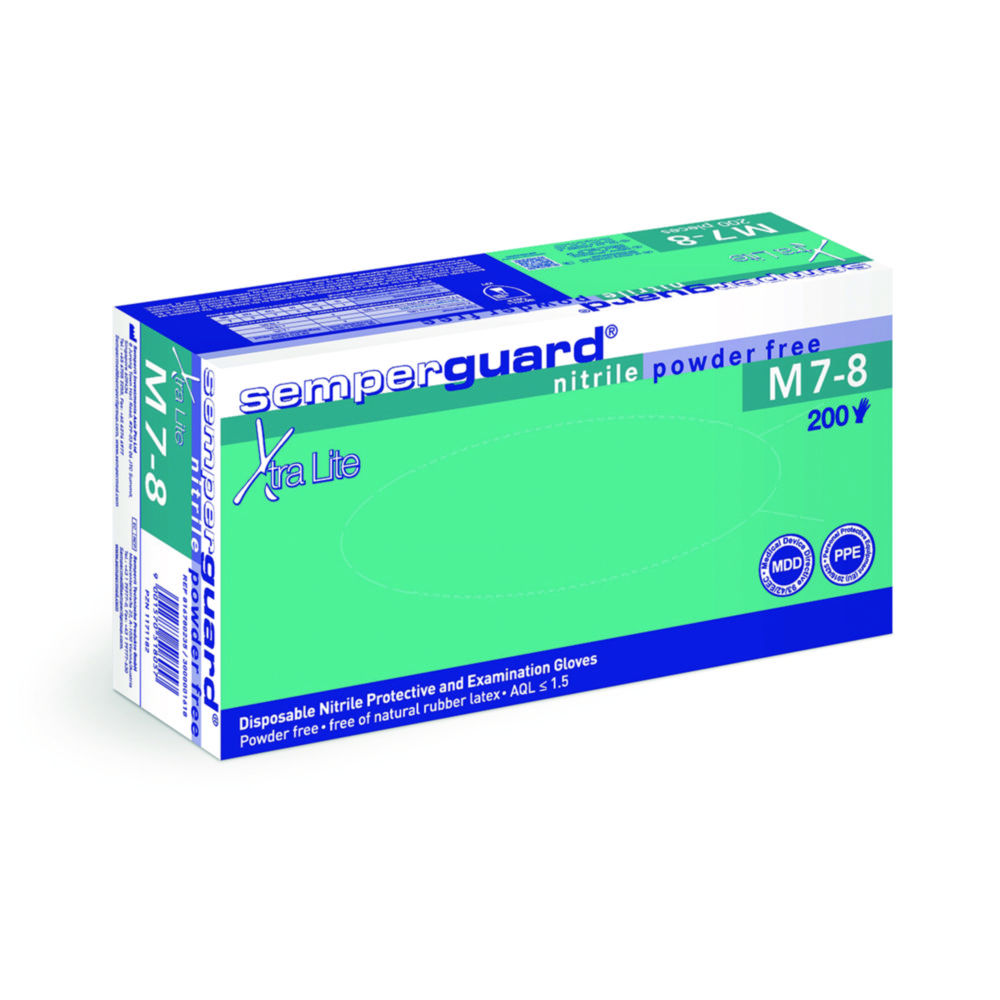 Jednorazové rukavice, <sup>Semperguard®</sup> Nitrile Xtra Lite