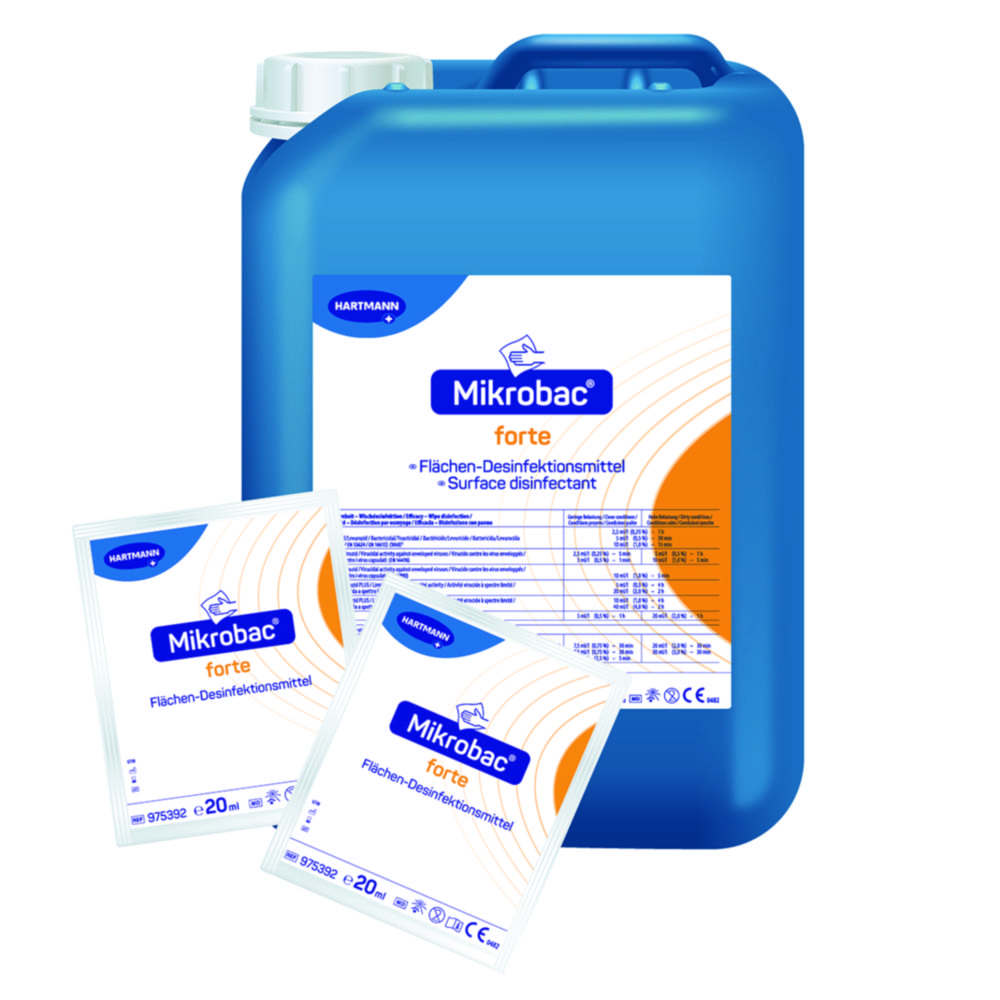 Dezinfekcia povrchov <sup>Mikrobac®</sup> forte