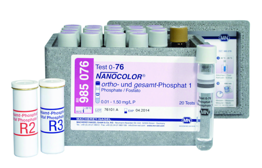 Skúmavky <sup>NANOCOLOR® </sup>na orto- a celkový fosfát