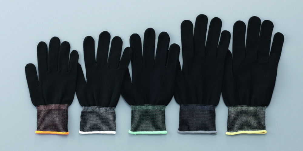 Spodné rukavice ASPURE, čierne, polyester alebo nylon