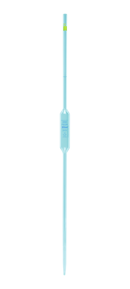 Odmerné pipety Volac <sup>FORTUNA®</sup>, sklo, trieda AS, 1 značka, modré delenie