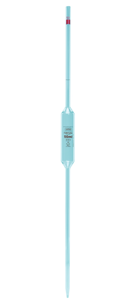 Odmerné pipety Volac <sup>FORTUNA®</sup>, sklo, trieda AS, 1 značka, jantárová stupnica