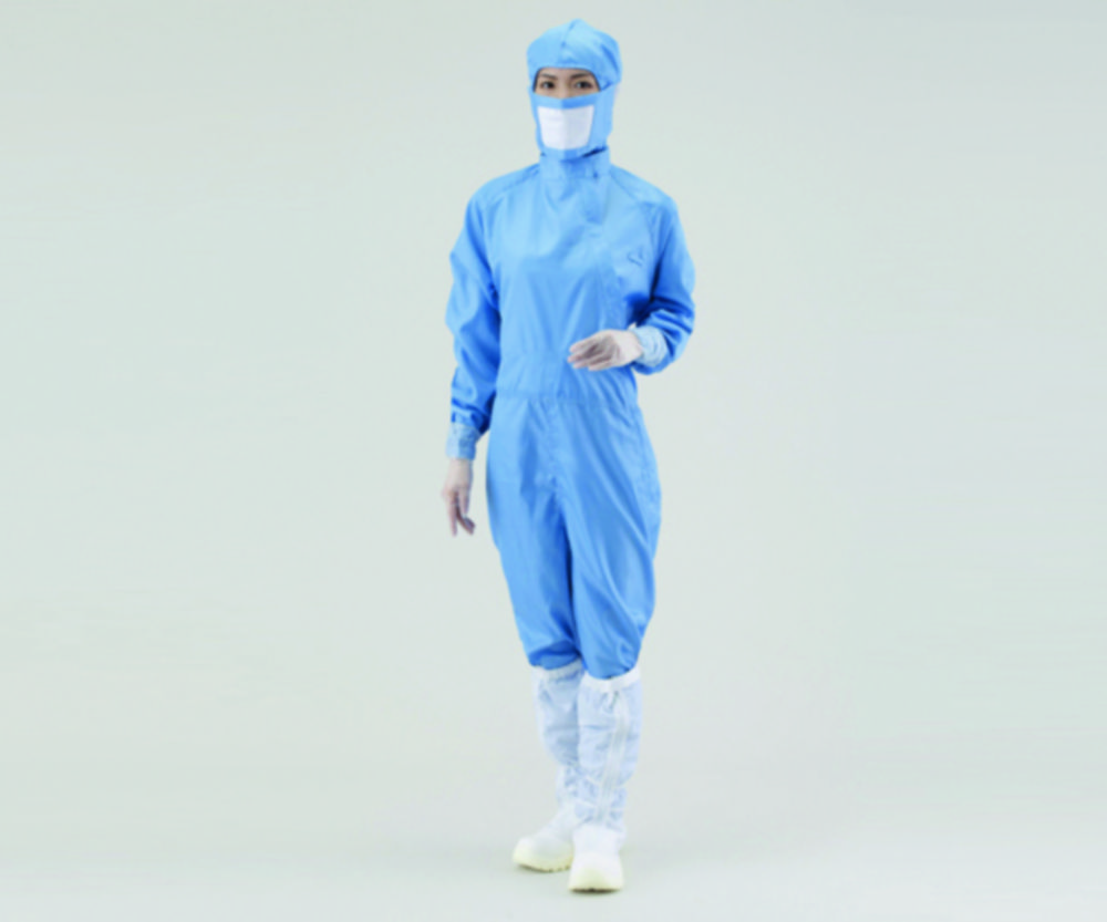 Kombinéza pre čisté priestory ASPURE, polyester, s vreckom na pero