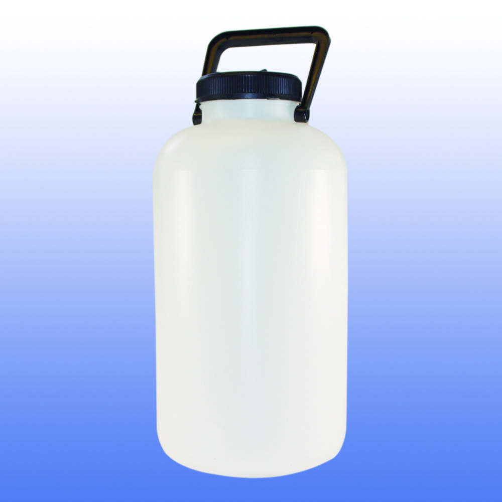 Fľaše LLG, so širokým hrdlom, HDPE