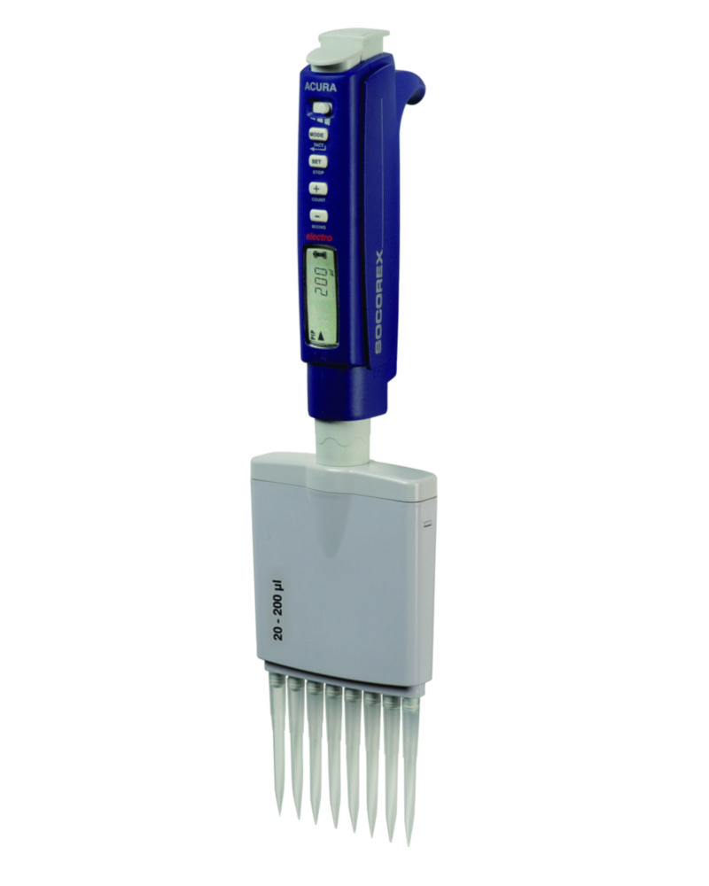 Viackanálové mikrolitrové pipety <sup>Acura®</sup> electro 956, variabilné