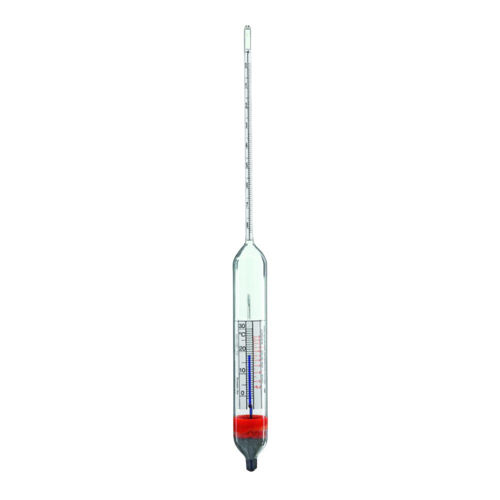 Alkoholometer s teplomerom
