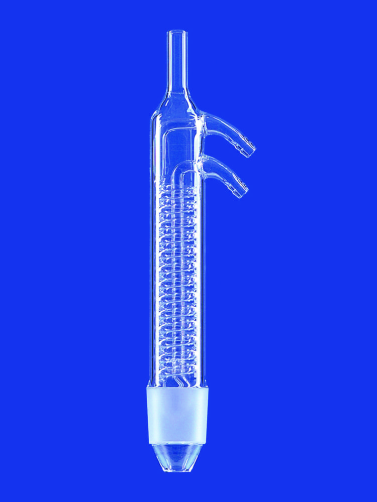 Dimroth kondenzátory pre extraktory, so sklenenými olivkami, <sup>DURAN®</sup> rúrky