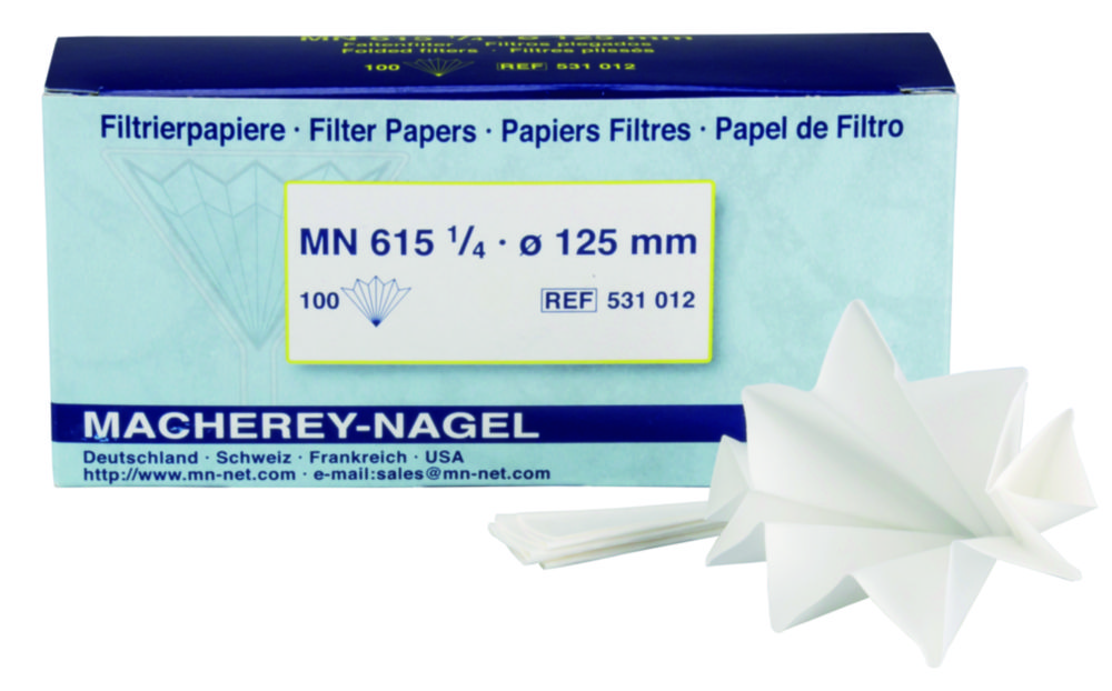 Filtračný papier, kvalitatívny, typ MN 615 1/4, filtračné krúžky