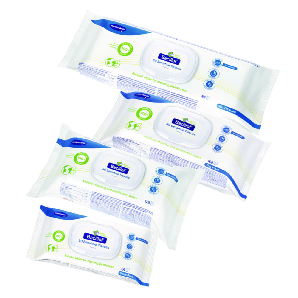 Dezinfekčné obrúsky Bacillol® 30 Sensitive, zelené obrúsky