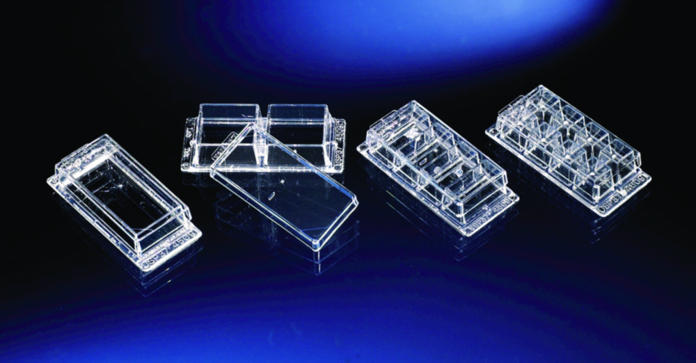 Komorové krycie sklo Lab-Tek™ II, PS, sterilné