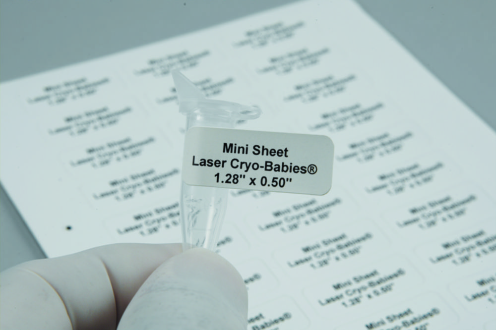 Laserové štítky na hlboké zmrazenie <sup>Cryo-Babies®</sup> a Cryo-Tags®