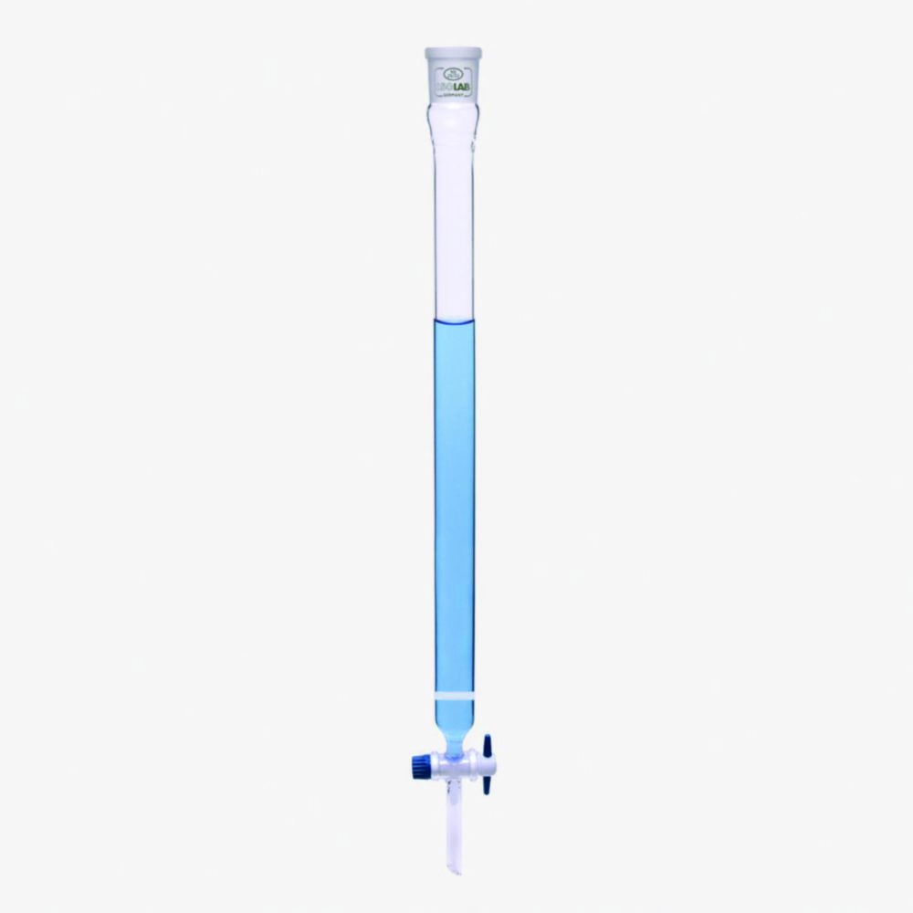 Chromatografické kolóny, borosilikátové sklo, s fritou