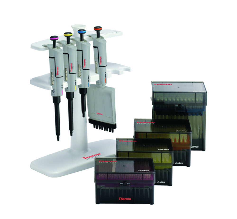 Jednokanálové mikrolitrové pipety F1-ClipTip™ GLP Kits, variabilné
