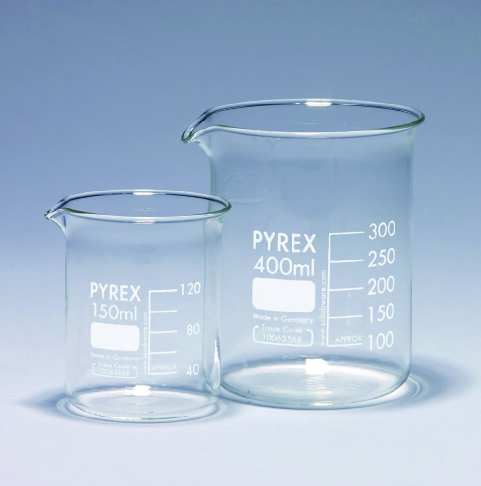 Kadičky sklo, <sup>Pyrex®</sup>, nízky tvar