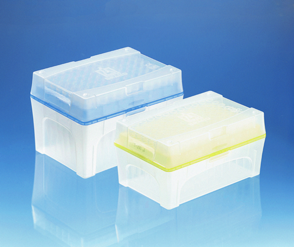 Pipetové špičky, uložené v boxe Tip-Box, sterilné, <sup>Bio-Cert®</sup>